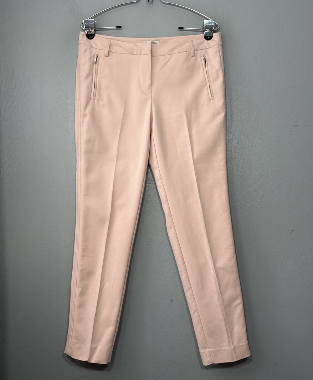 Emma & Olivia Trouser Size 6 Pink Ankle Dress Pants Career Wedding Guest Pastel